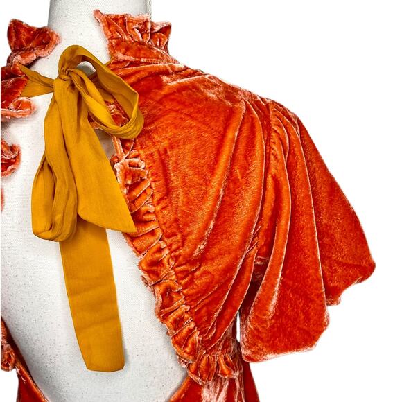 Free People Gumdrop Minidress in Orange Women's Size Small - Picture 7 of 11